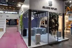 Morris Motley exhibition stand at Maison & Objet, Paris — 24 m², Hall 4 booth A8-B7, designed and built by Echo Expo
