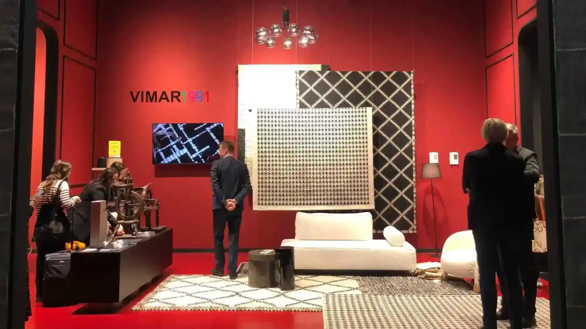 Jaipur Rugs exhibition stand construction detail, Salone del Mobile 2024