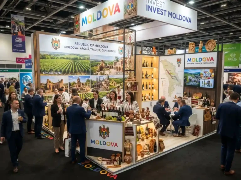 Custom exhibition stand designed and built by Echo Expo