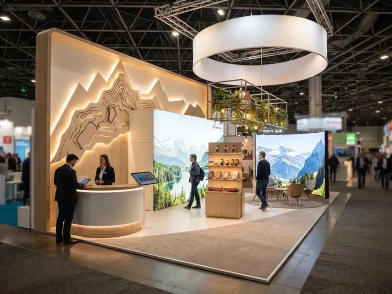 Exhibition stand in Switzerland — designed and built by Echo Expo