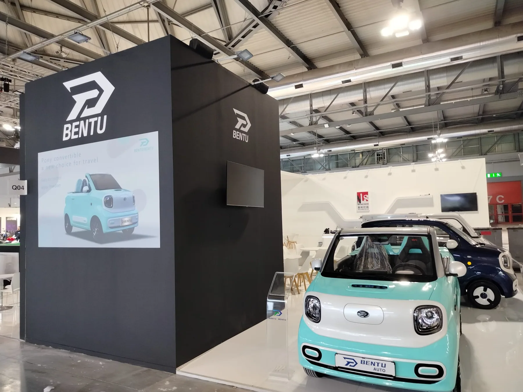 BENTU exhibition stand at EICMA, Fiera Milano — 36 m², designed and built by Echo Expo