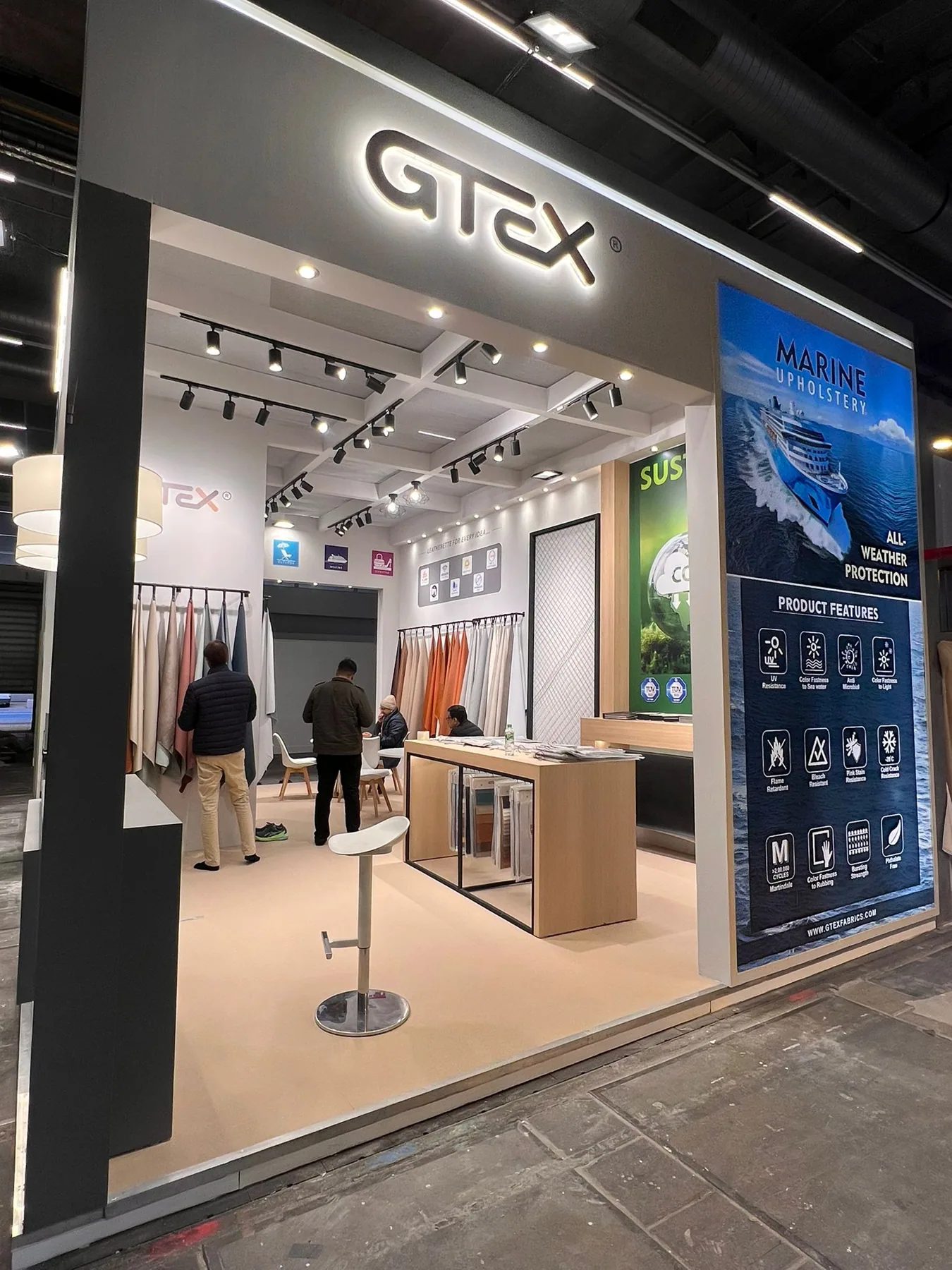 GETX Fabric exhibition stand at Heimtextil 2025, Messe Frankfurt
