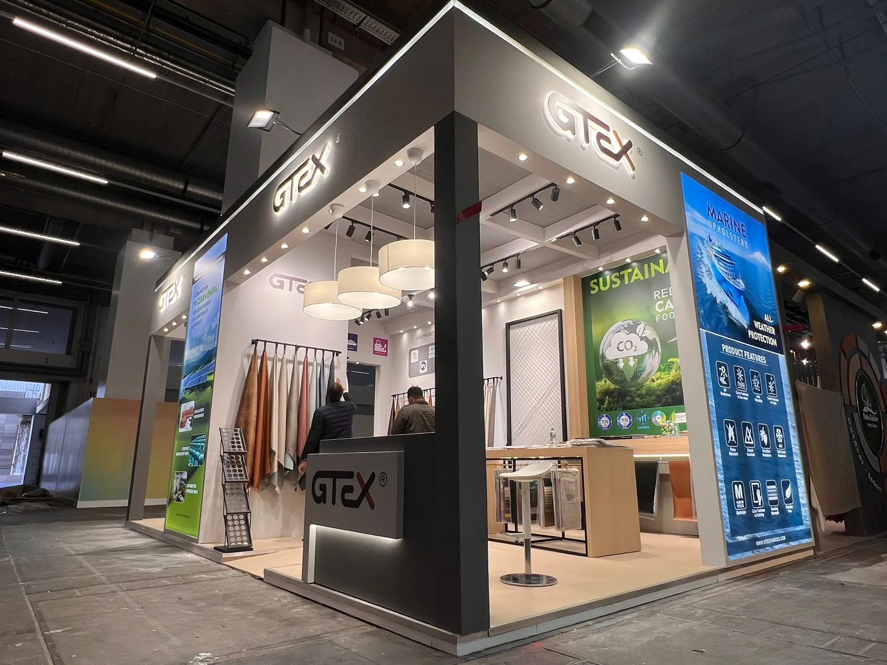 GETX Fabric exhibition stand, Heimtextil 2025, Messe Frankfurt, built by Echo Expo