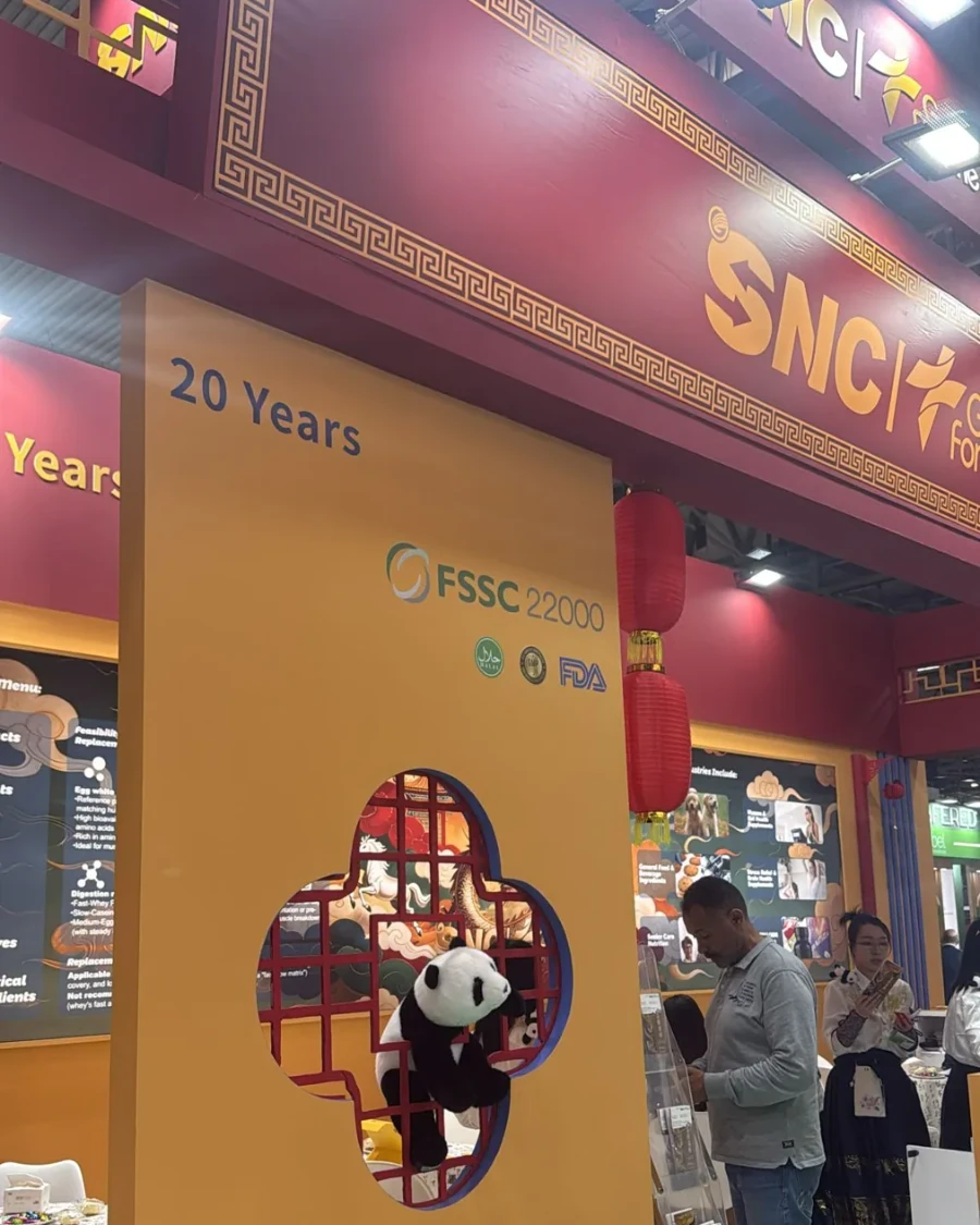 SNC Good Fortune exhibition stand at Vitafoods Europe 2026, Fira Barcelona