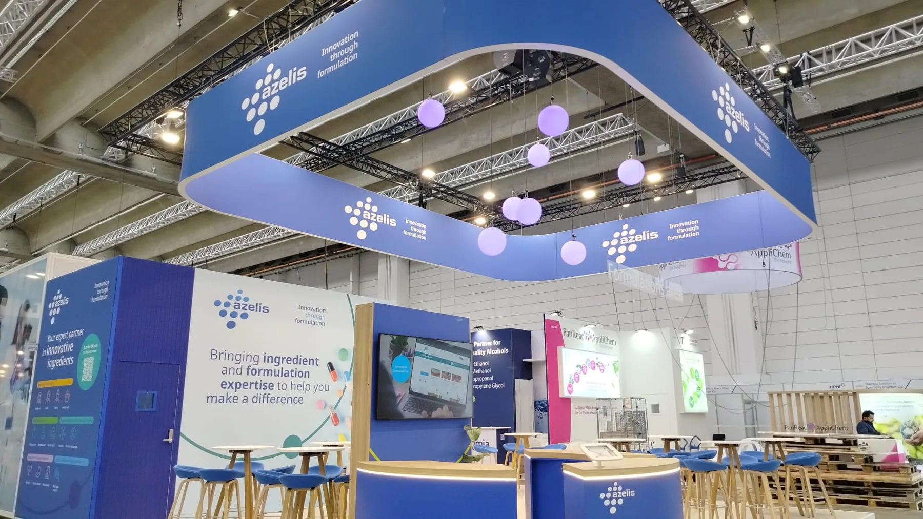 Sudeep Pharma exhibition stand at CPHI, Milan, built by Echo Expo