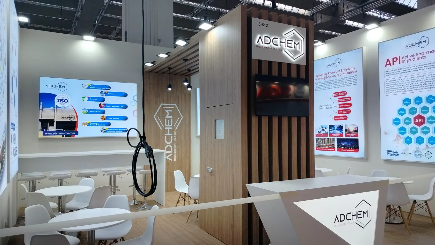 Adchem exhibition stand at Vitafoods Europe 2025, Fira Barcelona