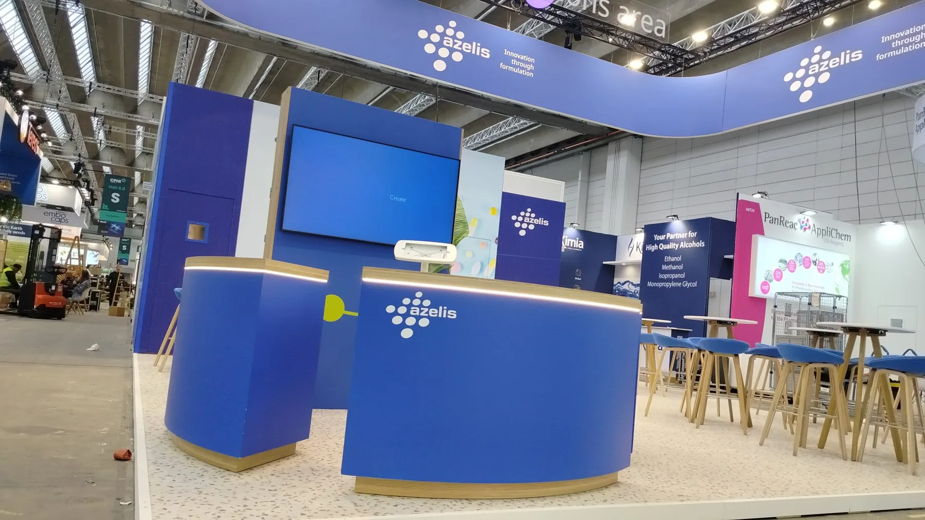 Azelis exhibition stand at Vitafoods Europe 2025, Fira Barcelona