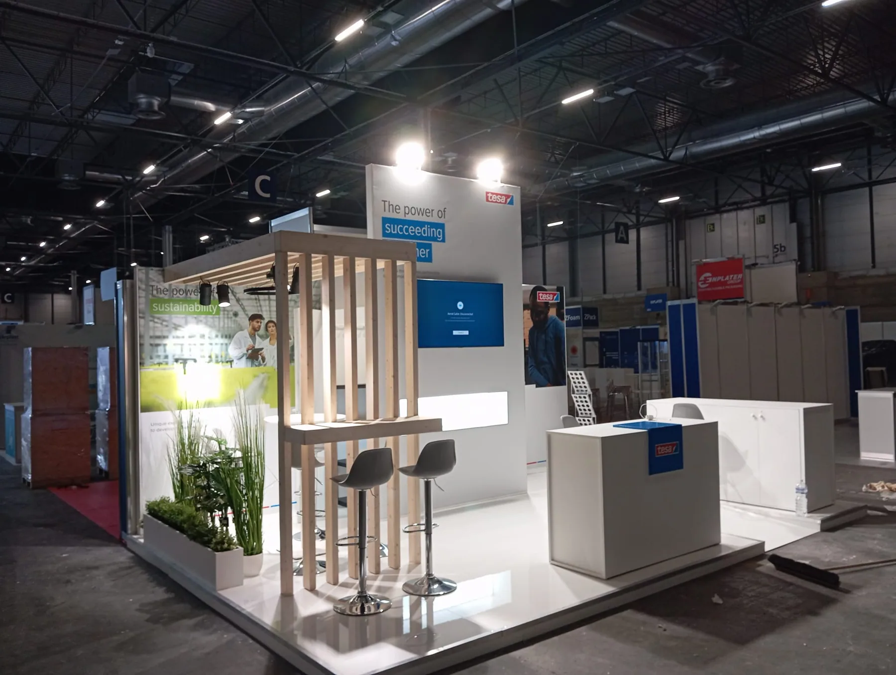 Exhibition stand at Madrid — built by the Echo Expo team