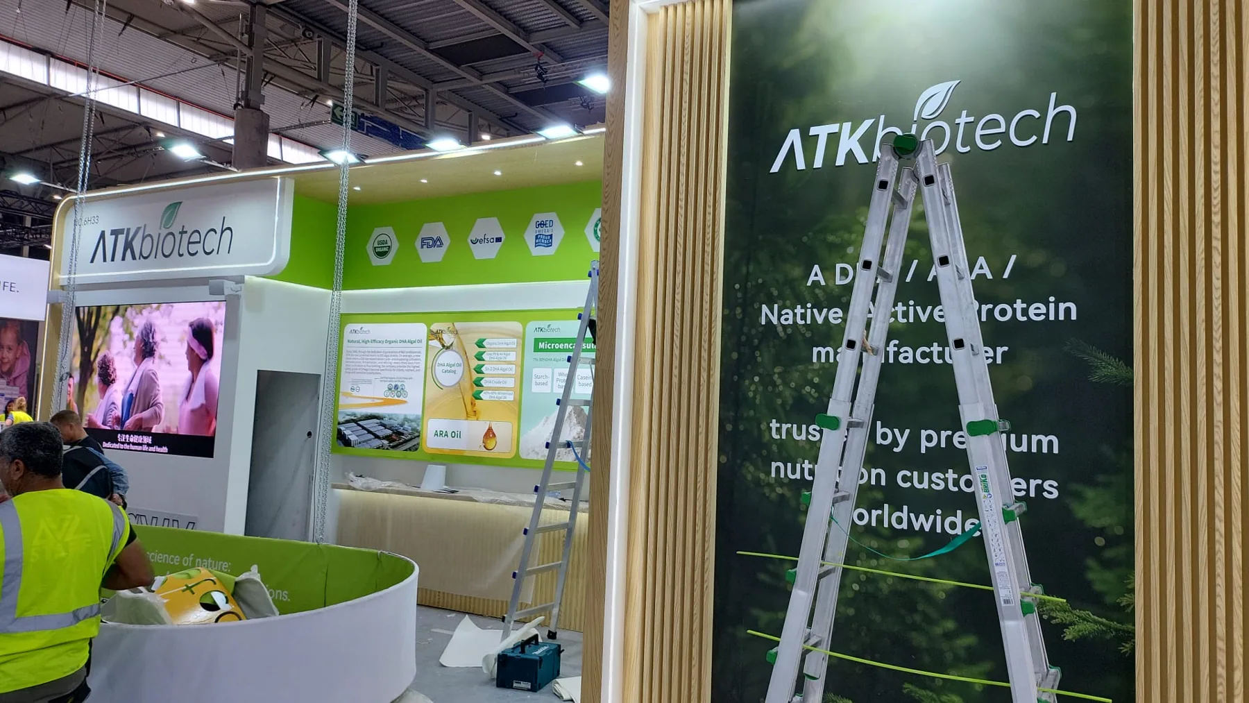 Exhibition stand build and installation at Vitafoods Europe 2026, Fira Barcelona — Echo Expo