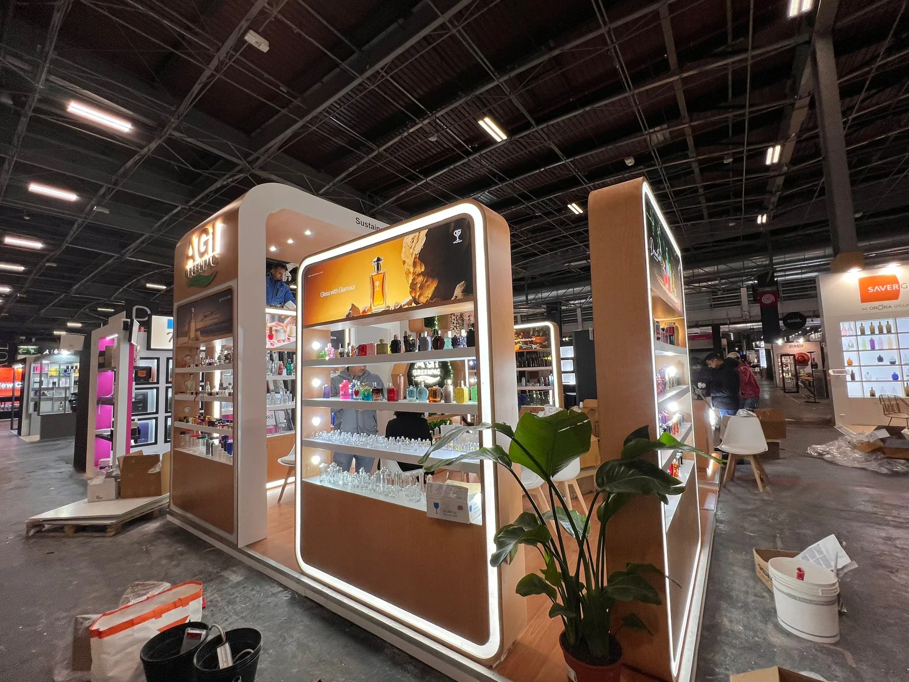 AGI Greenpac exhibition stand at Paris Packaging Week, Paris Expo Porte de Versailles — designed and built by Echo Expo