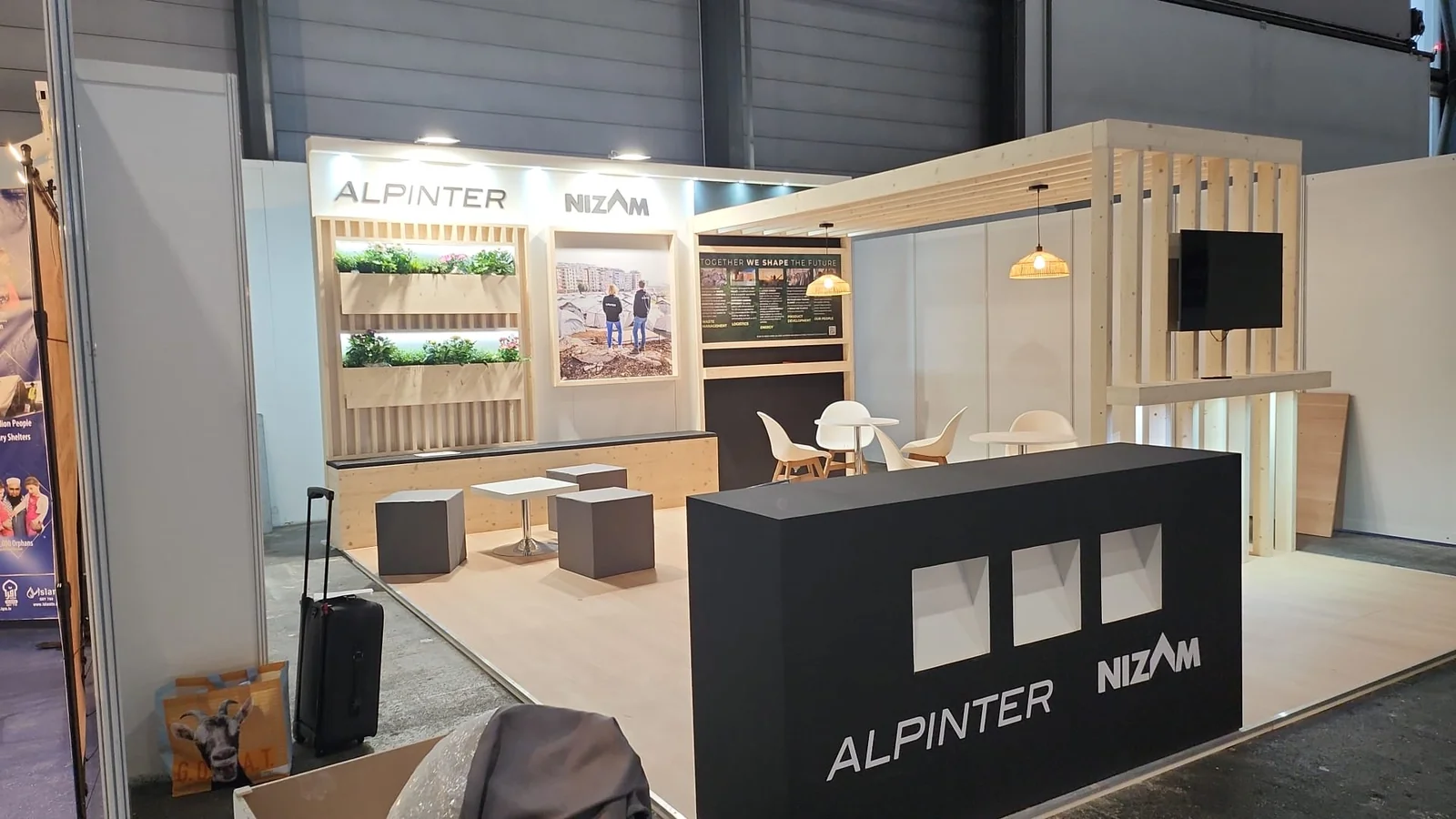 Alpinter 30 sqm exhibition stand at AIDEX, Palexpo Geneva — designed and built by Echo Expo (view 3)