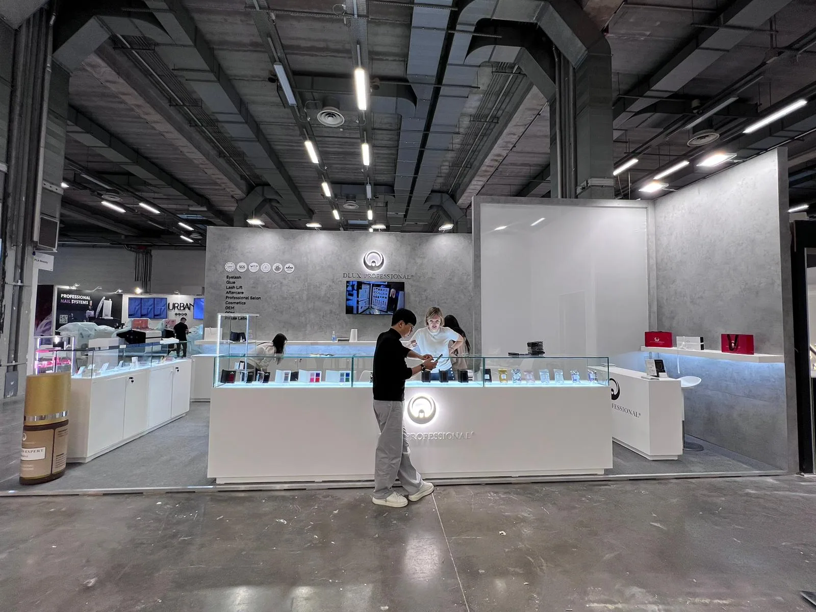 Exhibition stand at Cosmoprof Worldwide Bologna, Bologna Fiere — designed and built by Echo Expo