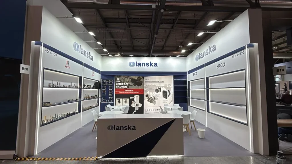 Olanska 35.75 sqm exhibition stand at MCE 2026, Fiera Milano, built by Echo Expo