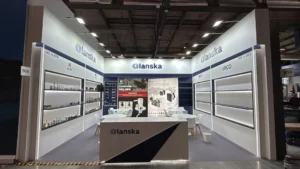 Olanska 35.75 sqm exhibition stand at MCE 2026, Fiera Milano, built by Echo Expo