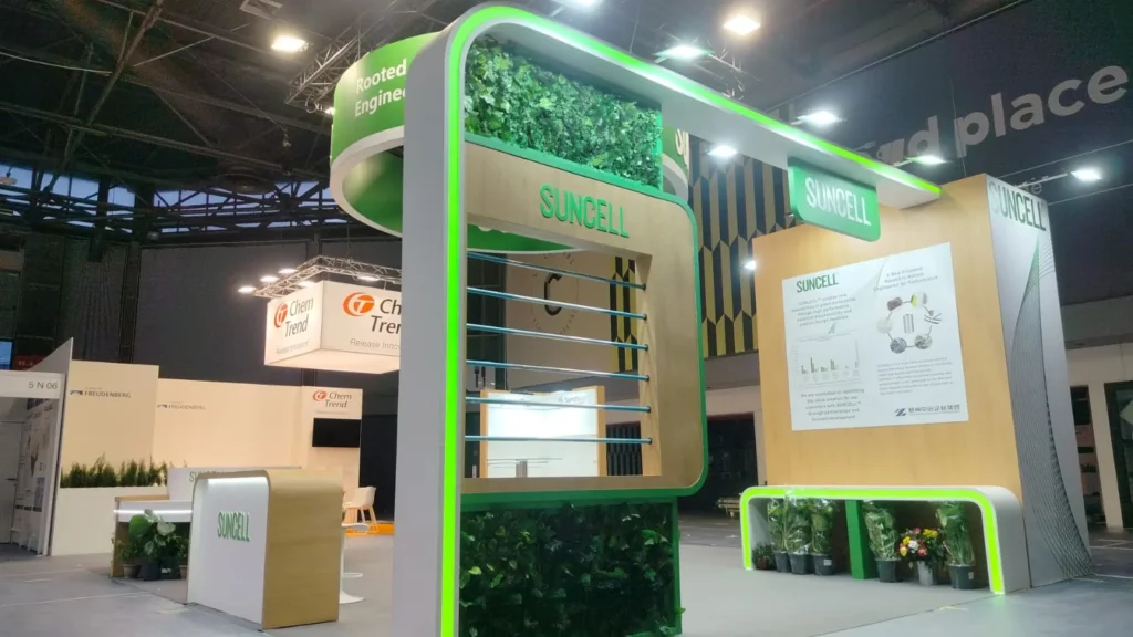 Suncell 52 sqm exhibition stand at JEC World 2026, Paris Nord Villepinte, built by Echo Expo