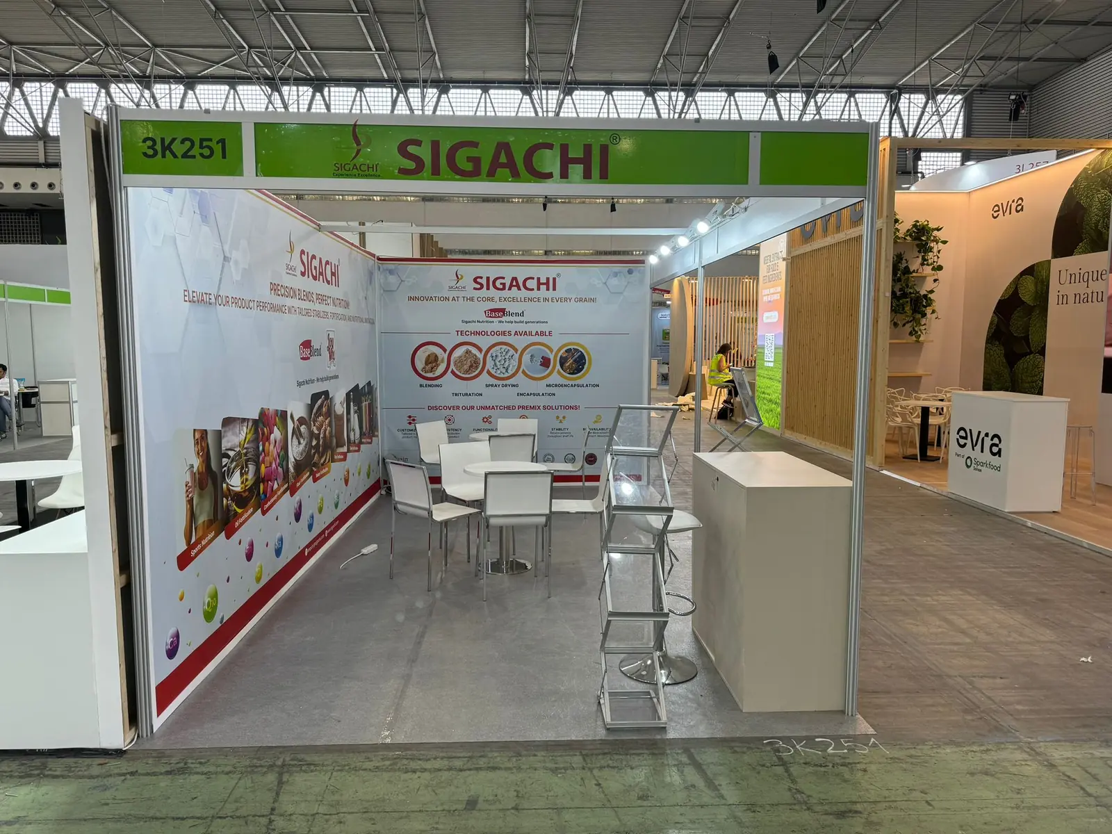 Modular exhibition stand at Vitafoods Europe, Fira Barcelona — designed and built by Echo Expo (view 2)